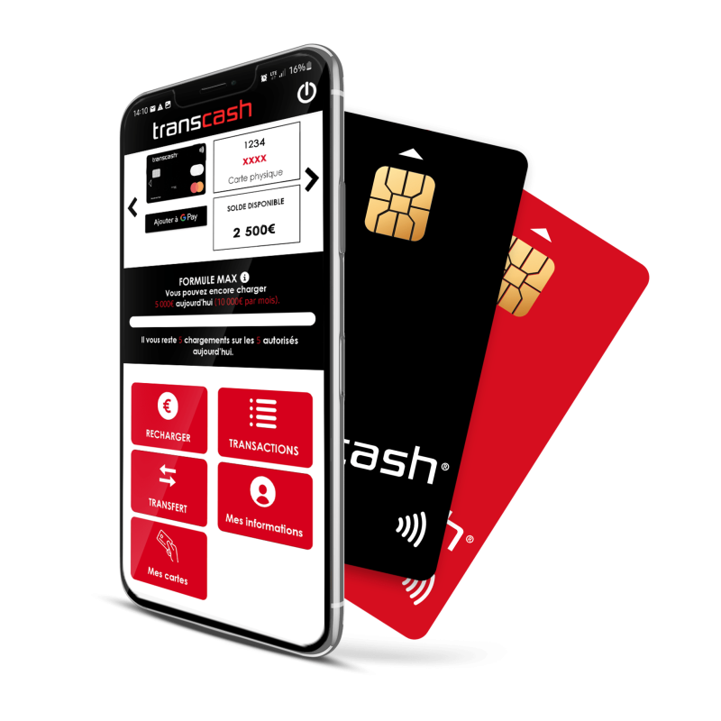 TRANSCASH MASTERCARD Offre 10+4 : Pack Duo