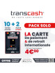 OFFRE 10+2 : Pack Solo - 1 Carte Transcash Mastercard