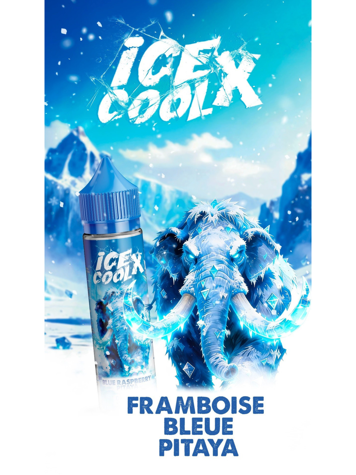 LIQUIDAROM Blue Raspberry Pitaya 50ml - Ice Cool X