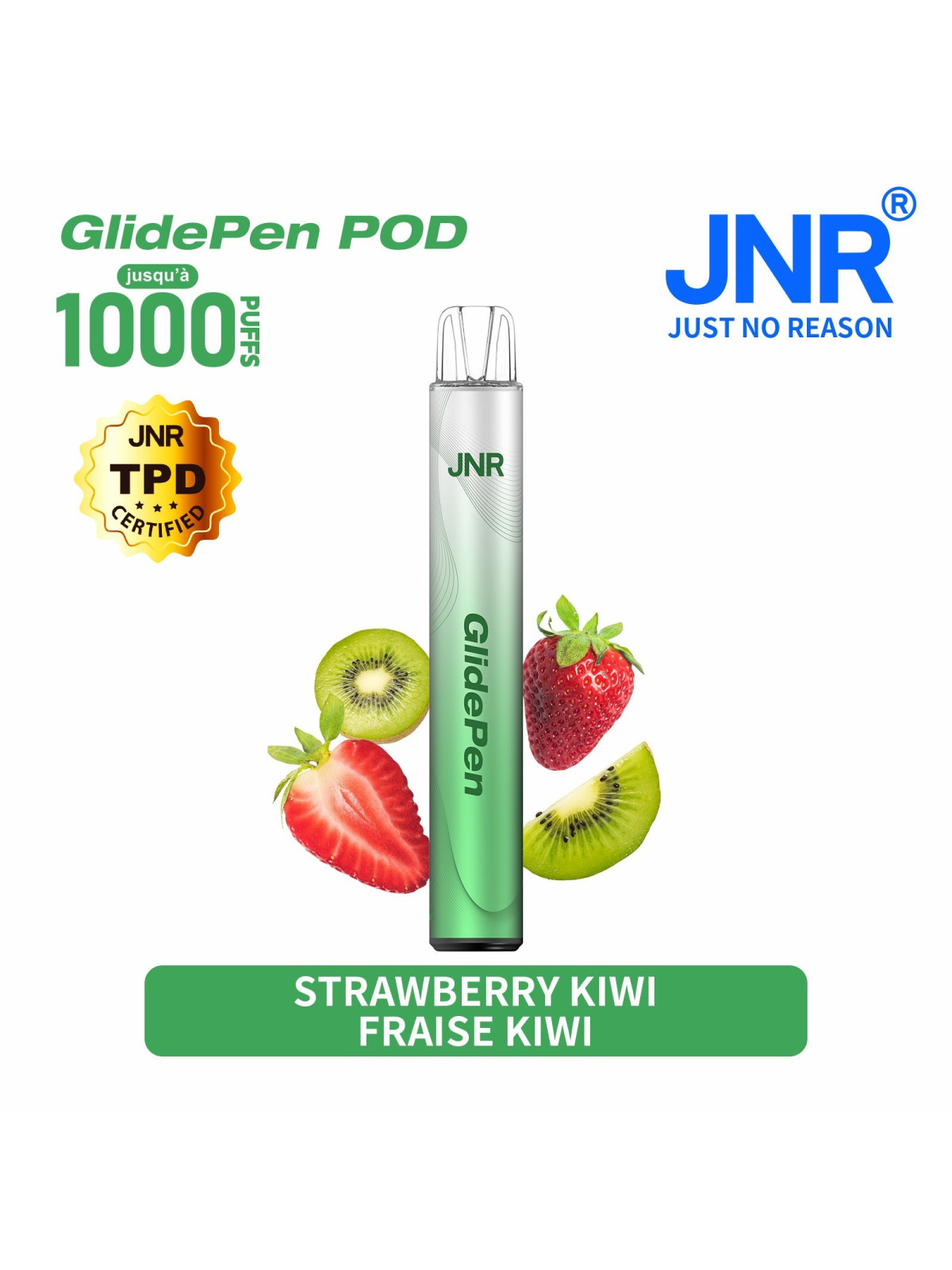 Strawberry Kiwi 1000 PUFFS - GLIDE PEN JNR