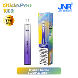 Blue Razz Cherry 1000 PUFFS - GLIDE PEN JNR Boite
