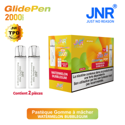 Cartouche Watermelon Bubblegum / 2pcs 2000 PUFFS - GLIDE PEN JNR Boite de regroupement