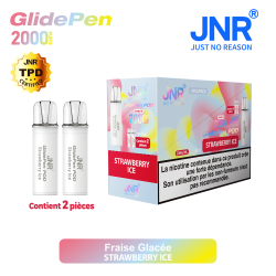 Cartouche Strawberry Ice / 2pcs 2000 PUFFS - GLIDE PEN JNR Boite de regroupement