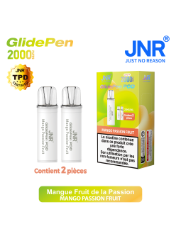 Cartouche Mango Passion Fruit / 2pcs 2000 PUFFS - GLIDE PEN JNR