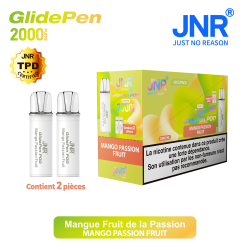 Cartouche Mango Passion Fruit / 2pcs 2000 PUFFS - GLIDE PEN JNR Boite de regroupement
