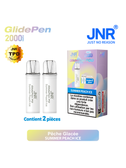 Cartouche Summer Peach Ice / 2pcs 2000 PUFFS - GLIDE PEN JNR