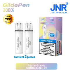 Cartouche Summer Peach Ice / 2pcs 2000 PUFFS - GLIDE PEN JNR