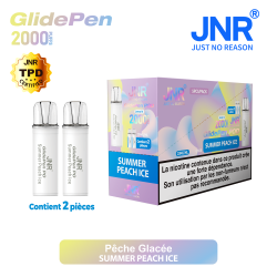 Cartouche Summer Peach Ice / 2pcs 2000 PUFFS - GLIDE PEN JNR Boite de regroupement