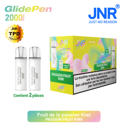 Cartouche Passion Fruit Kiwi / 2pcs 2000 PUFFS - GLIDE PEN JNR Boite de regroupement