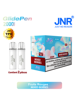 Cartouche Mixed Berries / 2pcs 2000 PUFFS - GLIDE PEN JNR Boite de regroupement