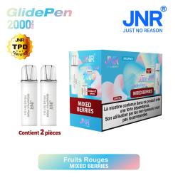 Cartouche Mixed Berries / 2pcs 2000 PUFFS - GLIDE PEN JNR Boite de regroupement