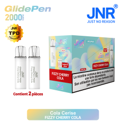 Cartouche Fizzy Cherry Cola / 2pcs 2000 PUFFS - GLIDE PEN JNR Boite de regroupement