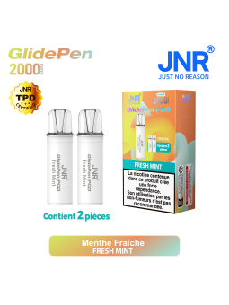 Cartouche Fresh Mint / 2pcs 2000 PUFFS - GLIDE PEN JNR