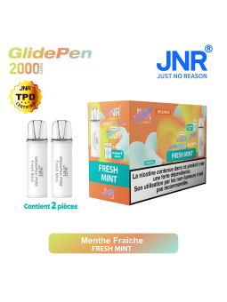 Cartouche Fresh Mint / 2pcs 2000 PUFFS - GLIDE PEN JNR Boite de regroupement