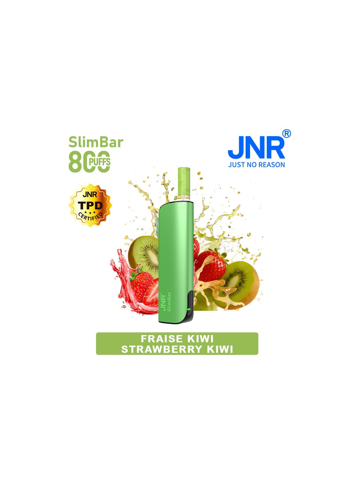 Kit Strawberry Kiwi 800 PUFFS - SlimBar JNR