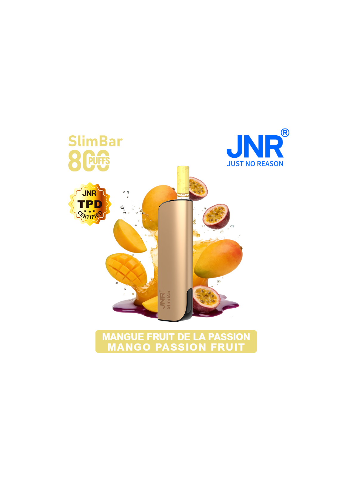 Kit Mango Passion Fruit 800 PUFFS - SlimBar JNR
