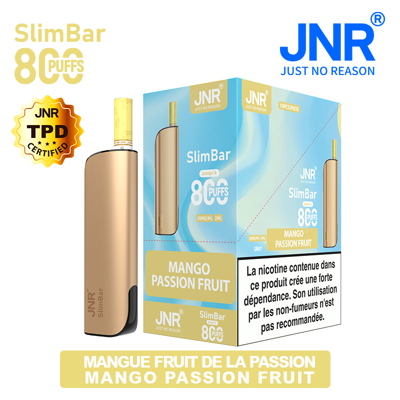 Kit Mango Passion Fruit 800 PUFFS - SlimBar JNR