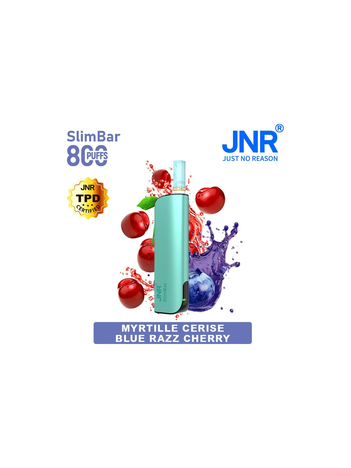 Kit Blue Razz Cherry 800 PUFFS - SlimBar JNR