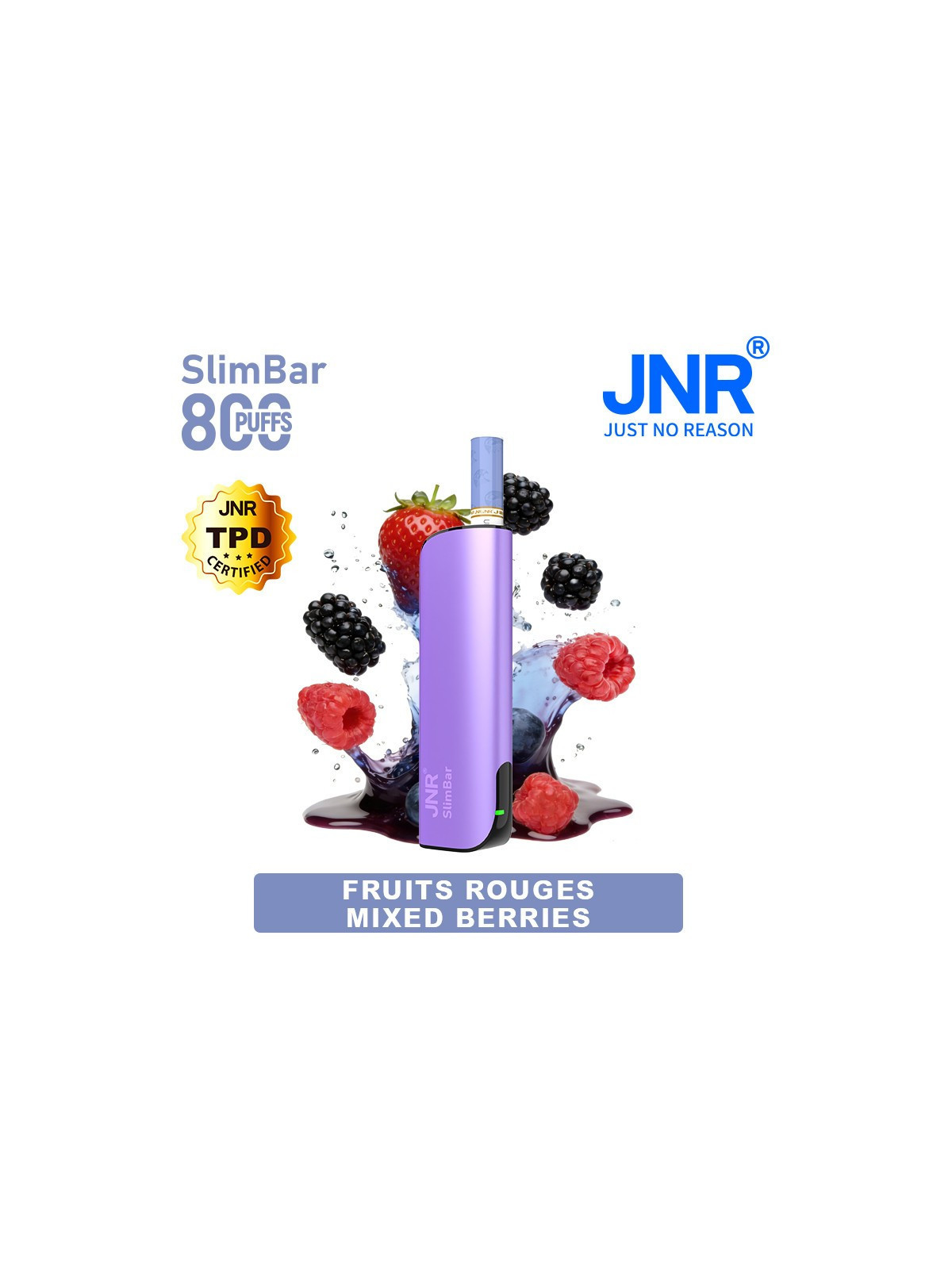 Kit Mixed Berries 800 PUFFS - SlimBar JNR