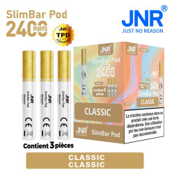Cartouche Classic / 3pcs 2400 PUFFS - SLIMBAR JNR Boite de regroupement