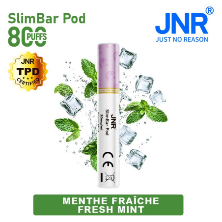 Cartouche Fresh Mint / 3pcs 2400 PUFFS - SLIMBAR JNR