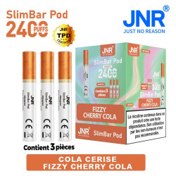 Cartouche Fizzy Cherry Cola / 3pcs 2400 PUFFS - SLIMBAR JNR Boite