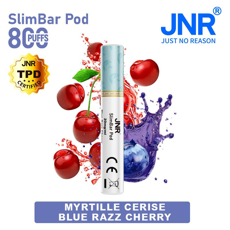 Cartouche Blue Razz Cherry / 3pcs 2400 PUFFS - SLIMBAR JNR