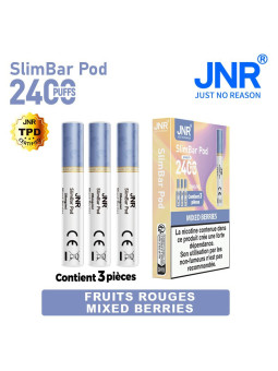 Cartouche Mixed Berries / 3pcs 2400 PUFFS - SLIMBAR JNR Boite