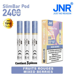 Cartouche Mixed Berries / 3pcs 2400 PUFFS - SLIMBAR JNR Boite