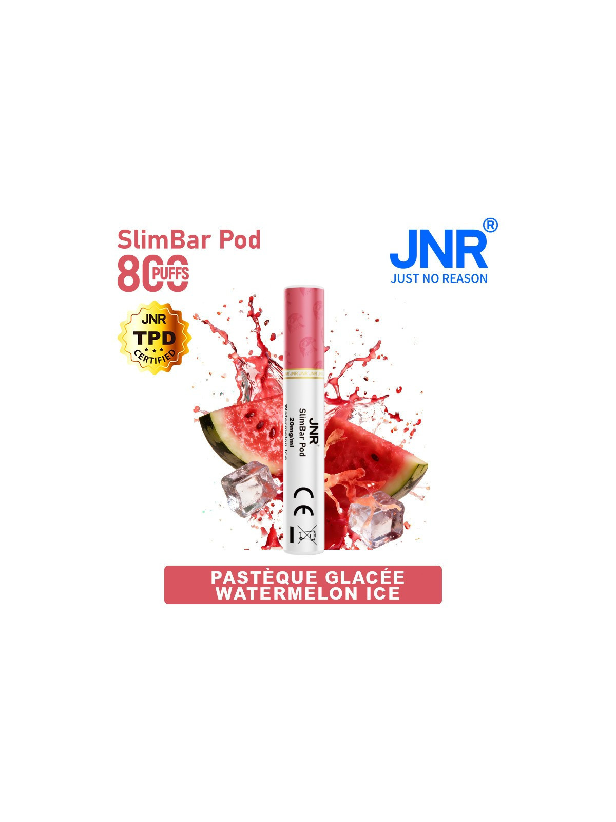 Cartouche Watermelon Ice / 3pcs 2400 PUFFS - SLIMBAR JNR