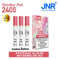 Cartouche Watermelon Ice / 3pcs 2400 PUFFS - SLIMBAR JNR Boite