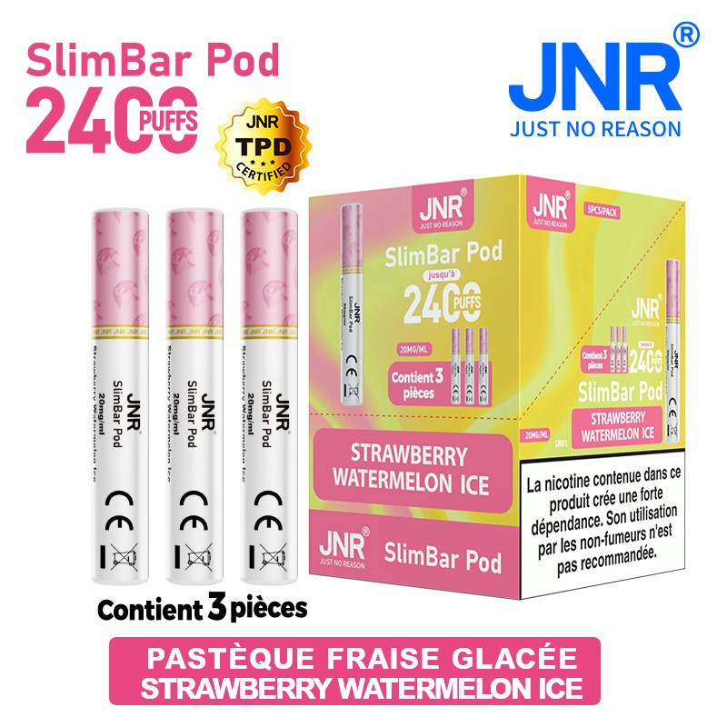 Cartouche Classic / 3pcs 2400 PUFFS - SLIMBAR JNR Boite de regroupement
