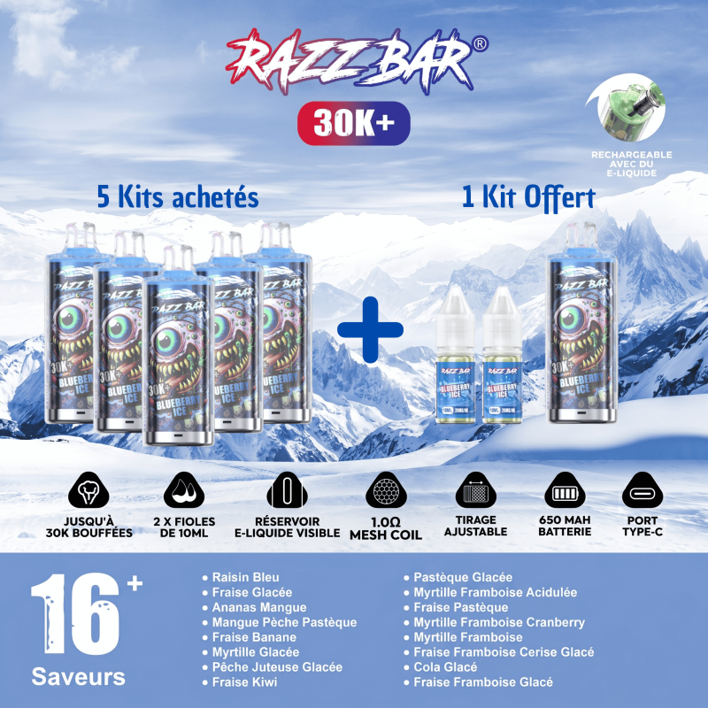 Razz Bar Offre Spéciale 5+1 30K