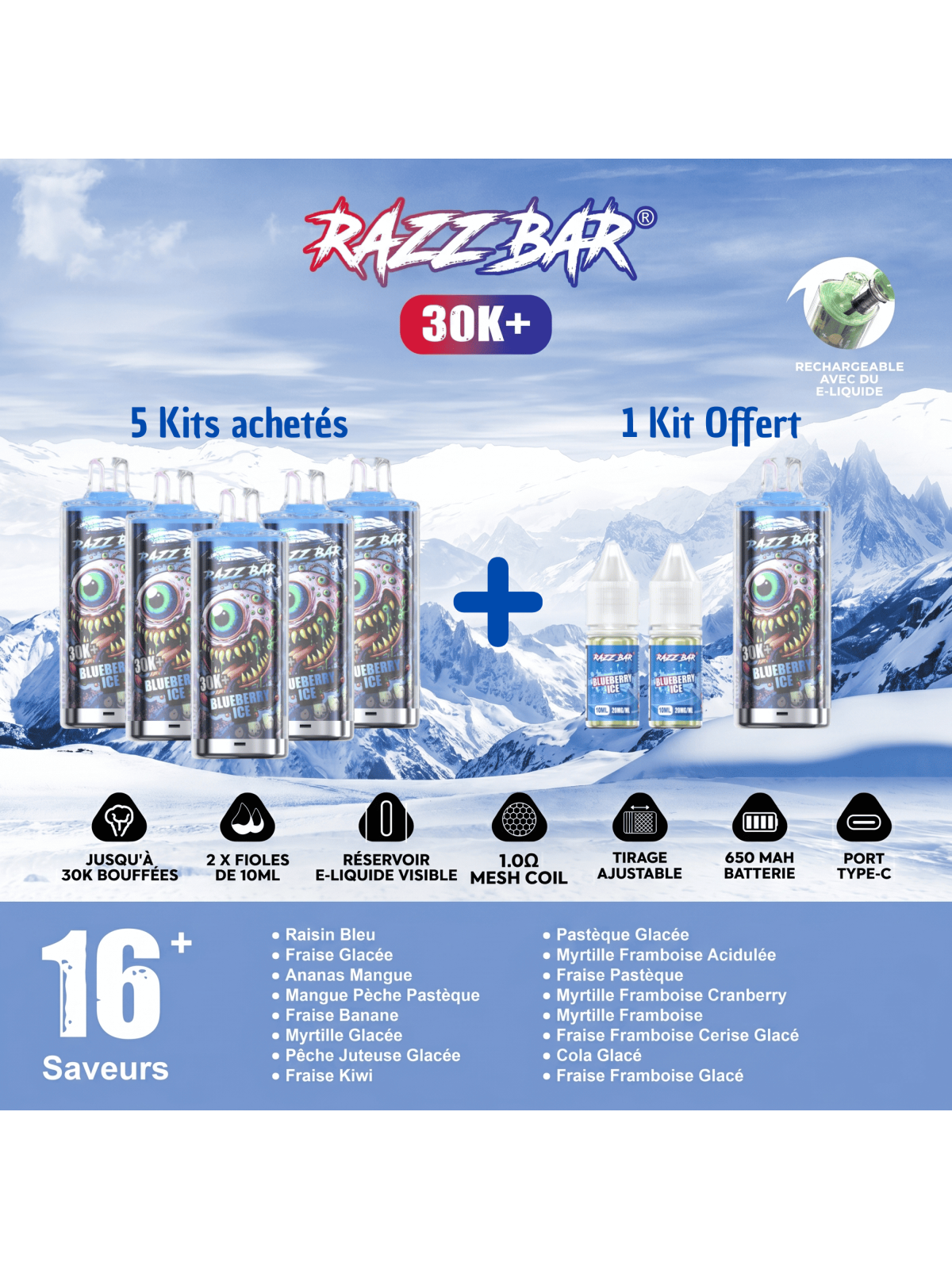 Razz Bar Offre Spéciale 5+1 30K
