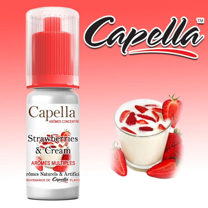 CONCENTRÉ STRAWBERRIES AND CREAM - CAPELLA-DIY - Do It Yourself-alavape.com
