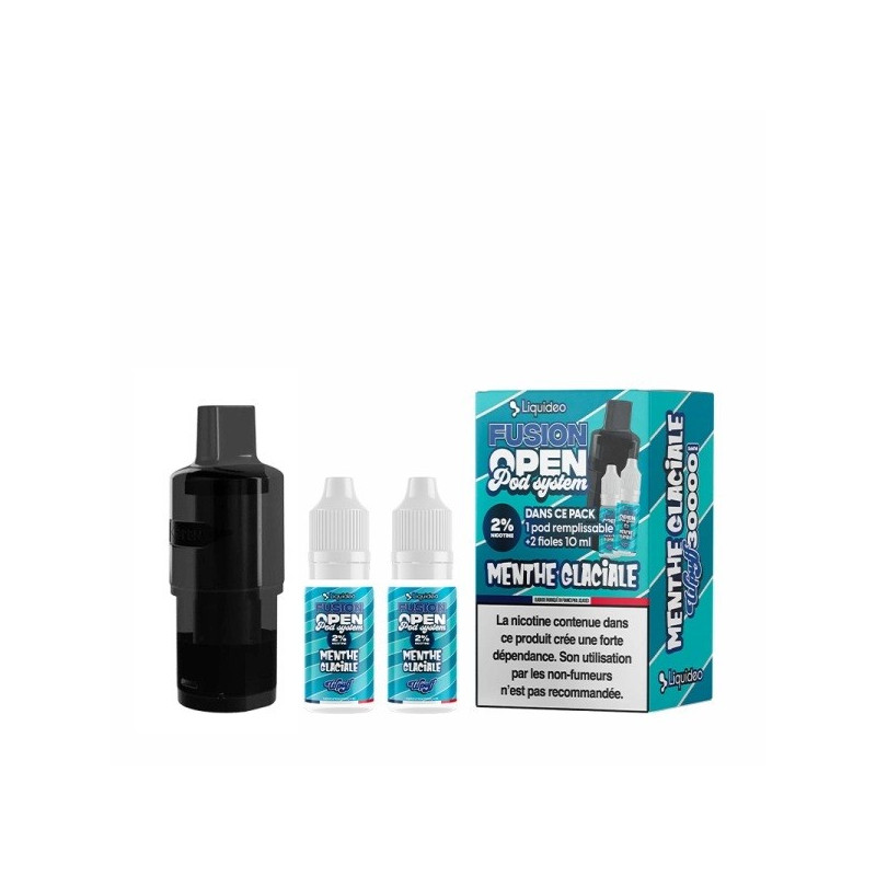 LIQUIDEO Cartouches Menthe Glaciale - Fusion Open Pod System