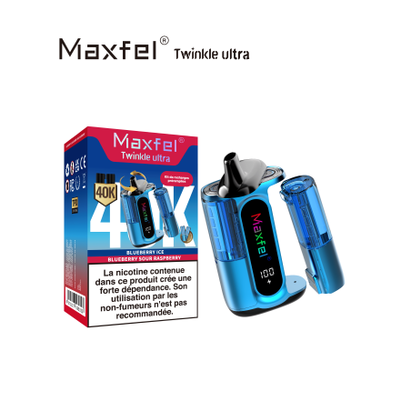 Blueberry Ice + Blueberry Sour Raspberry 40K - Twinkle Ultra Maxfel