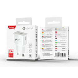 D-POWER Chargeur Secteur USB 3A Charge Rapide