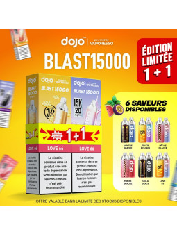 VAPORESSO Bundle 1+1 Kit Menthe Glacée - Dojo Blast 15K Limited…