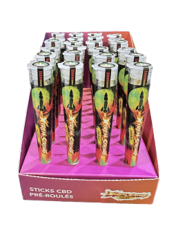DISPLAY PRE-ROLL XTREM STRONG / 24 PCS - SUNSET CBD HEMPLAB