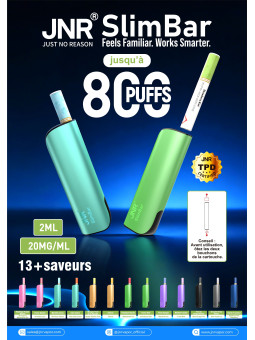 Poster A3 SlimBar 800 puffs JNR