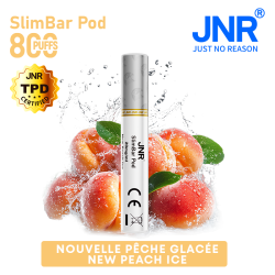 Cartouche New Peach Ice / 3pcs 2400 PUFFS - SLIMBAR JNR