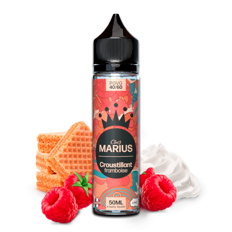 E LIQUIDE CHEZ MARIUS CROUSTILLANT FRAMBOISE 50ML - E.TATSY--alavape.com