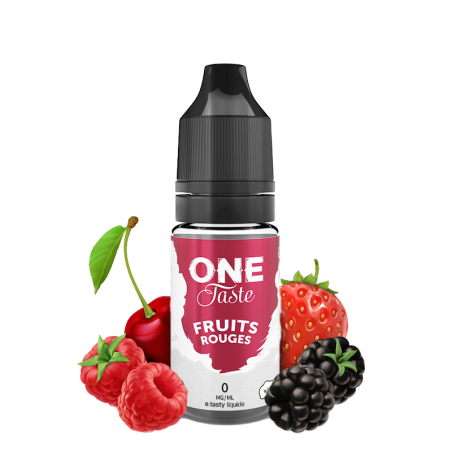 E LIQUIDE ONE TASTE FRUITS ROUGES 10ML - E.TASTY--alavape.com