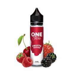E LIQUIDE ONE TASTE FRUITS ROUGES 50ML - E.TASTY--alavape.com