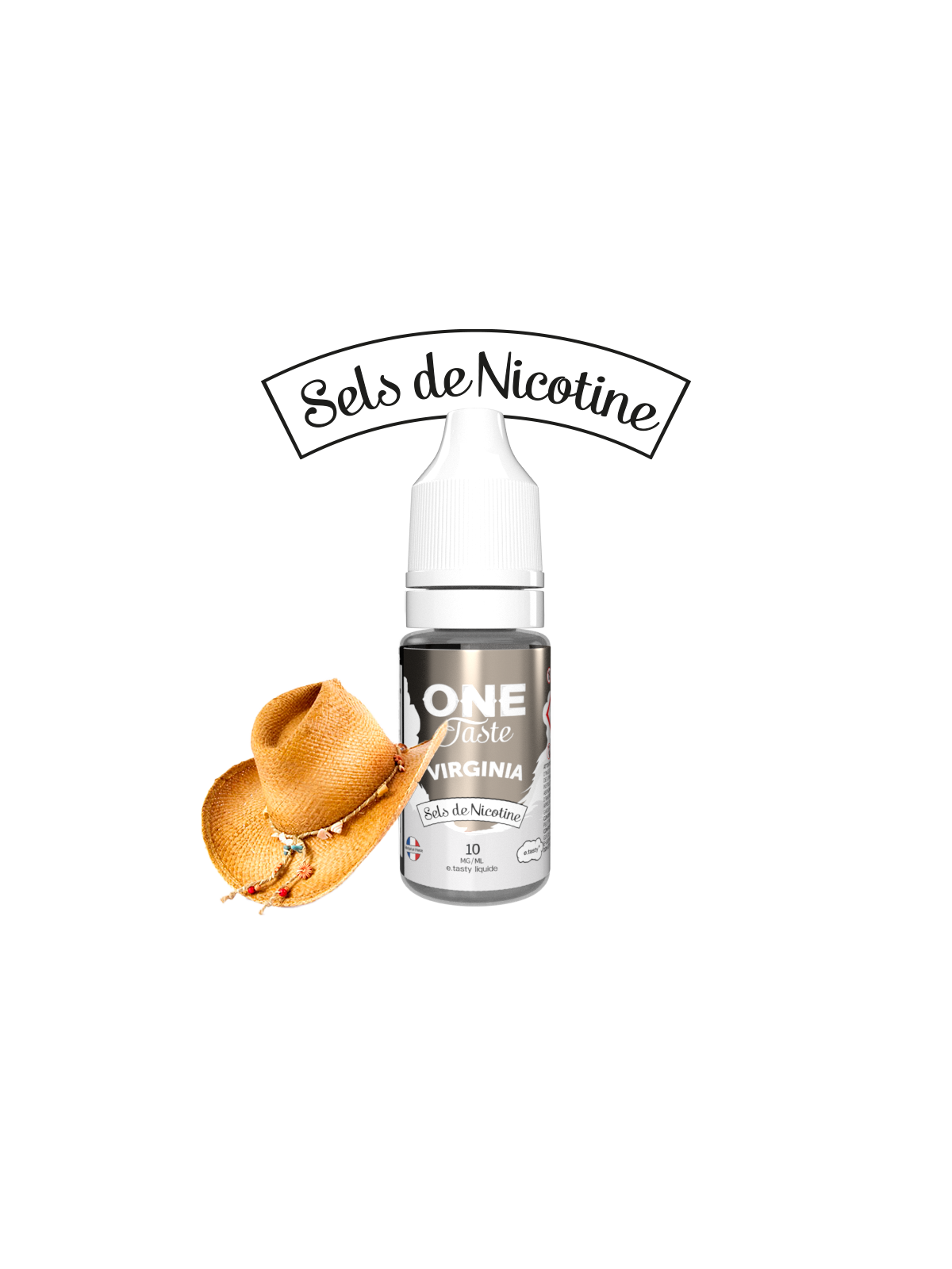 E LIQUIDE ONE TASTE VIRGINIA SEL DE NICOTINE 10ML - E.TASTY--alavape.com