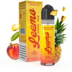 E LIQUIDE LEEMO ANANAS PÊCHE 50ML - LIPSVAPE--alavape.com