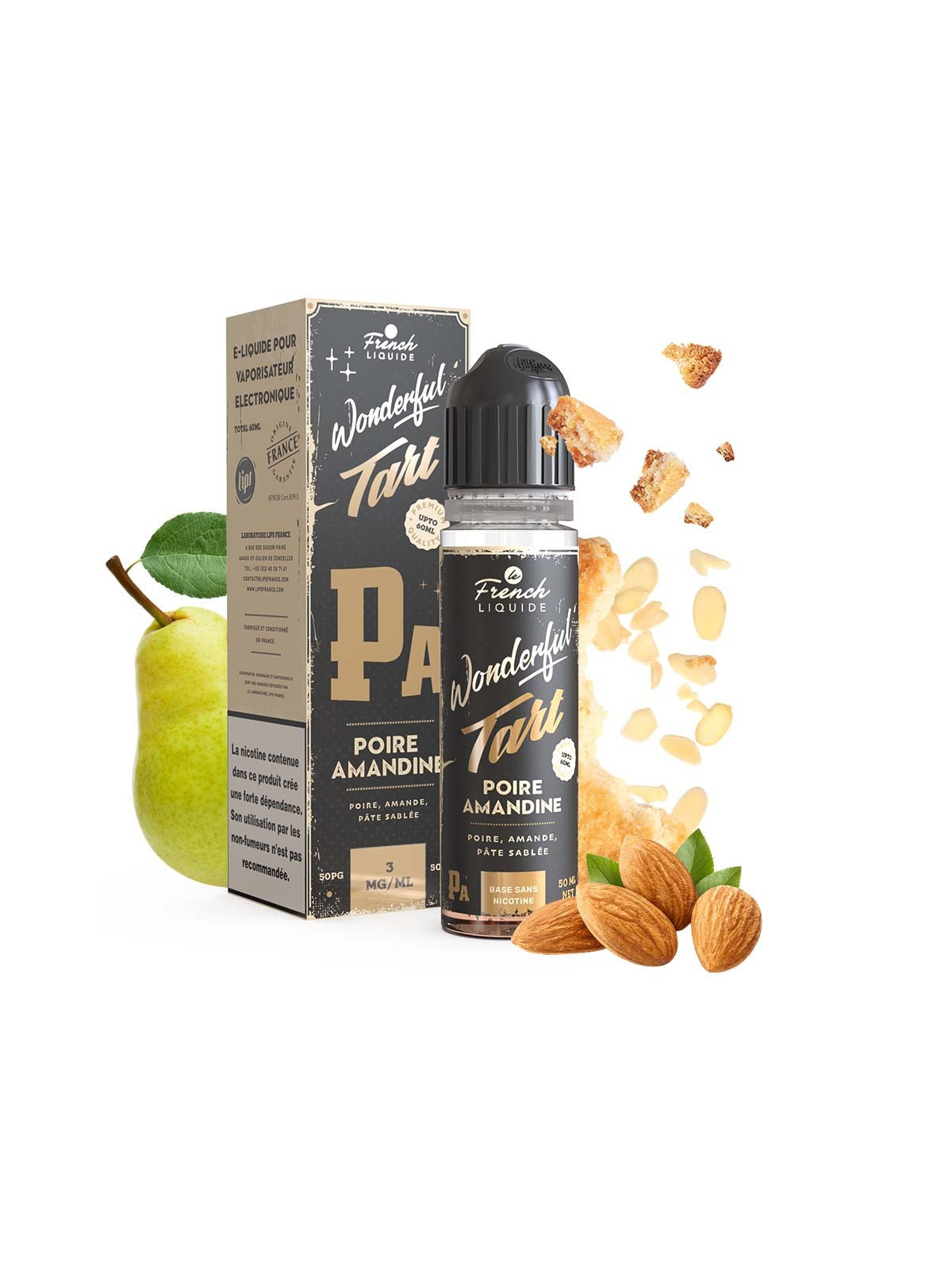 E LIQUIDE WONDERFUL TART POIRE AMANDINE 50ML - LIPSVAPE--alavape.com