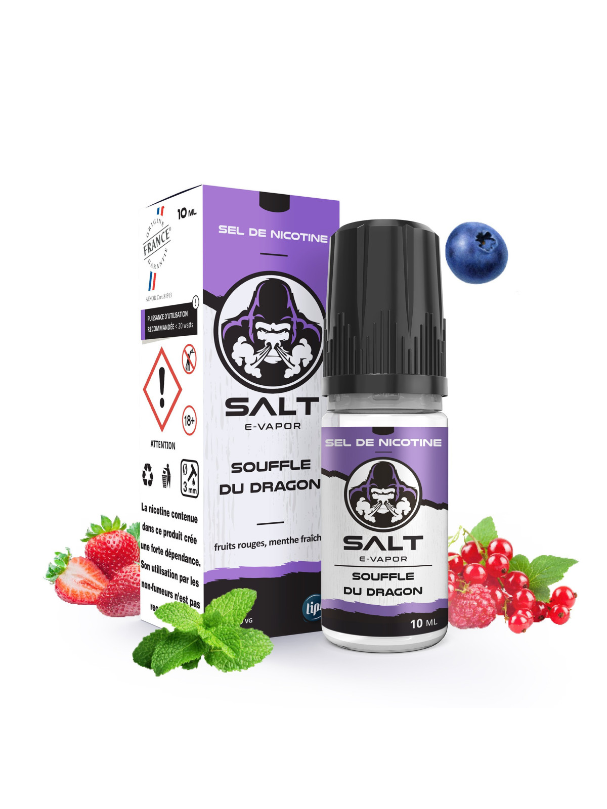 E LIQUIDE SALT-E-VAPOR SOUFFLE DU DRAGON 10ML SEL DE NICOTINE - LIPSVAPE--alavape.com