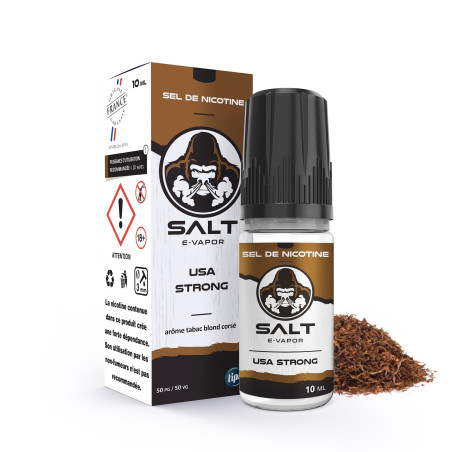 E LIQUIDE SALT-E-VAPOR USA STRONG 10ML SEL DE NICOTINE - LIPSVAPE--alavape.com
